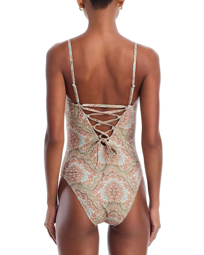 ペイジ レディース 水着 上下セット PAIGE Gianna U Ring Front One Piece Swimsuit Surf Multi マルチカラー