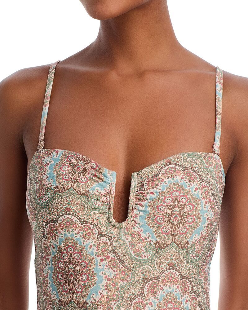 ペイジ レディース 水着 上下セット PAIGE Gianna U Ring Front One Piece Swimsuit Surf Multi マルチカラー