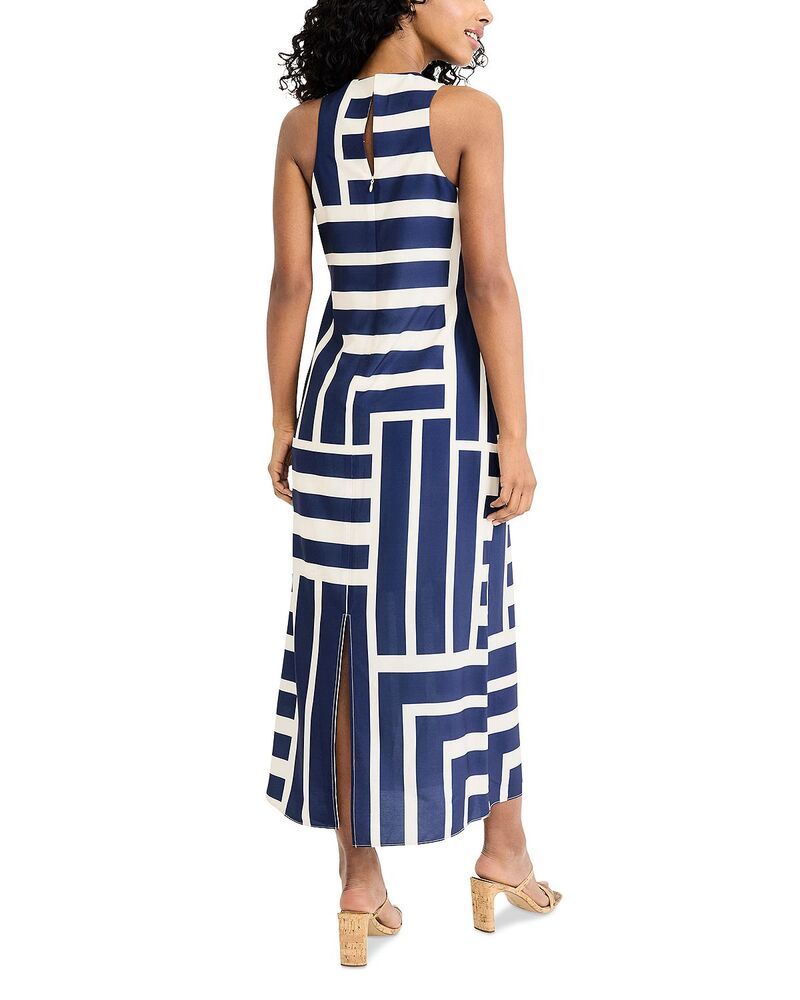 ドナモーガン レディース トップス ワンピース マキシ Donna Morgan Maxi Dress With Keyhole Cream Navy クリーム