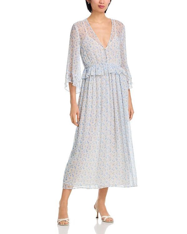 ヴェルヴェットバイグラハムスペンサー レディース トップス ワンピース Velvet by Graham Spencer Aerin Boho Dress Blue Floral ブルー
