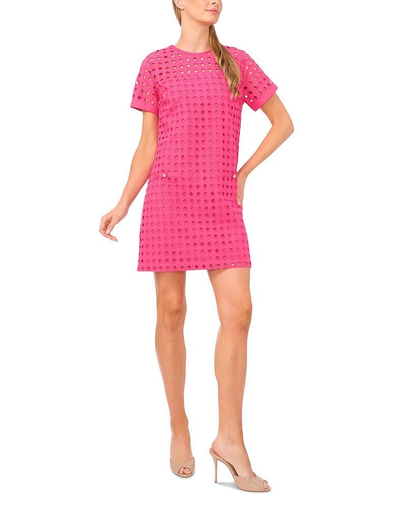 セセ レディース トップス ワンピース CeCe Circleyelet Shift Dress Pink Taffy ピンク