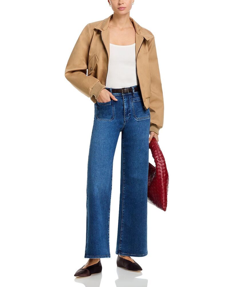フレーム レディース ボトムス デニムパンツ ジーンズ FRAME Le Slim Palazzo Modernist Pocket Jeans in Iberia