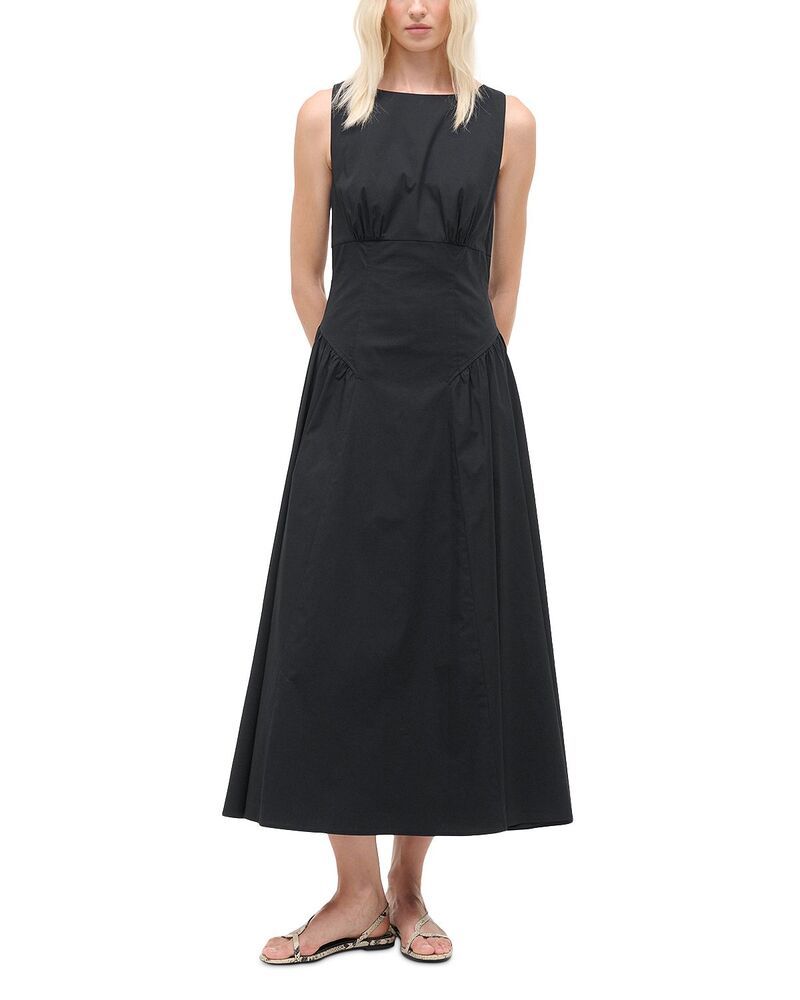 スタウド レディース トップス ワンピース STAUD Gwen Dress Black ブラック