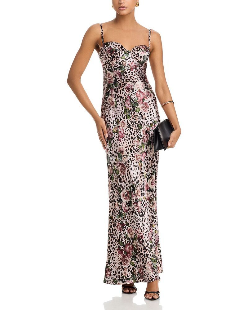 ラジャンス レディース トップス ワンピース シルク マキシ LAGENCE Sayla Bias Cut Silk Maxi Dress Multi Large Rose Cheetah マルチカラー ラジャンス レディース トップス ワンピース シルク マキシ LAGENCE Sayla Bias Cut Silk Maxi Dress Multi Large Rose Cheetah マルチカラー