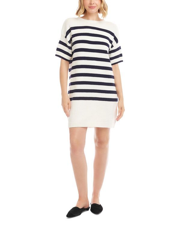 カレンケーン レディース アウター ニット・セーター Karen Kane Stripe Sweater Dresstripe ストライプ