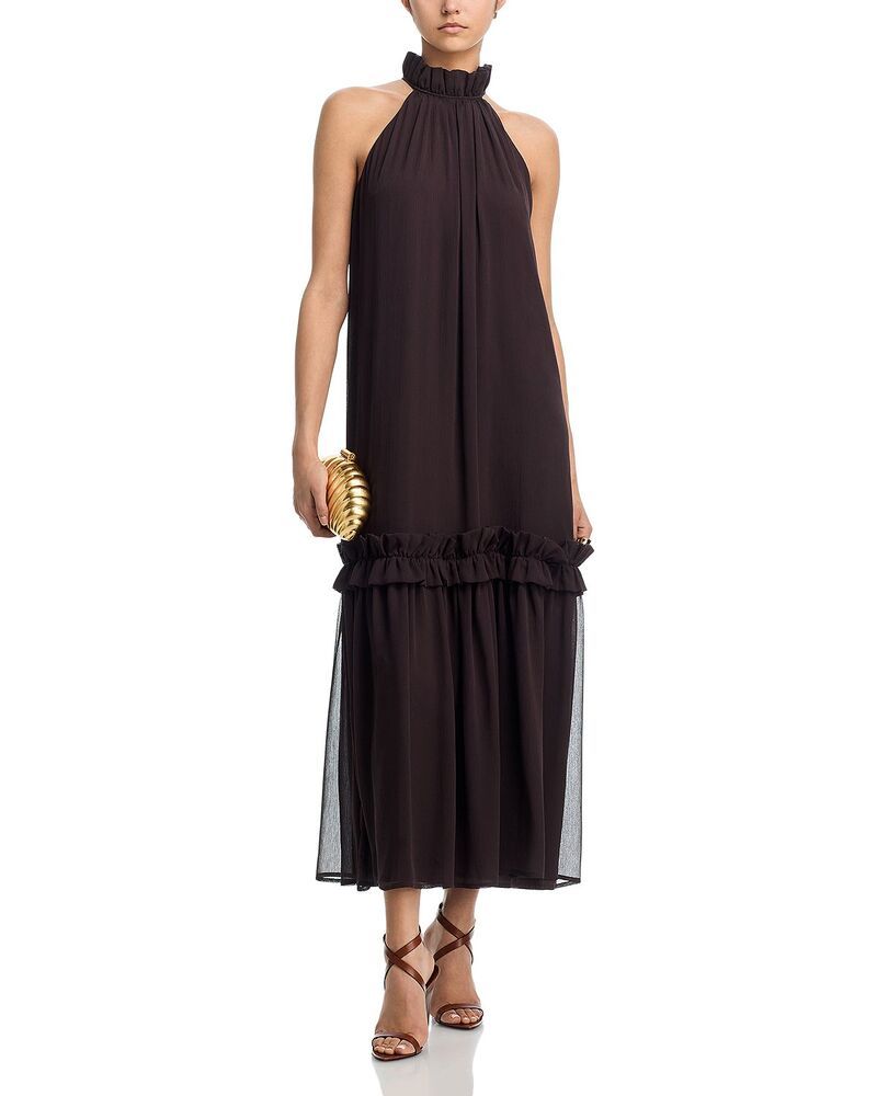 アクア レディース トップス ワンピース マキシ ホルター AQUA Halter Maxi Dress Exclusive Brown ブラウン アクア レディース トップス ワンピース マキシ ホルター AQUA Halter Maxi Dress Exclusive Brown ブラウン