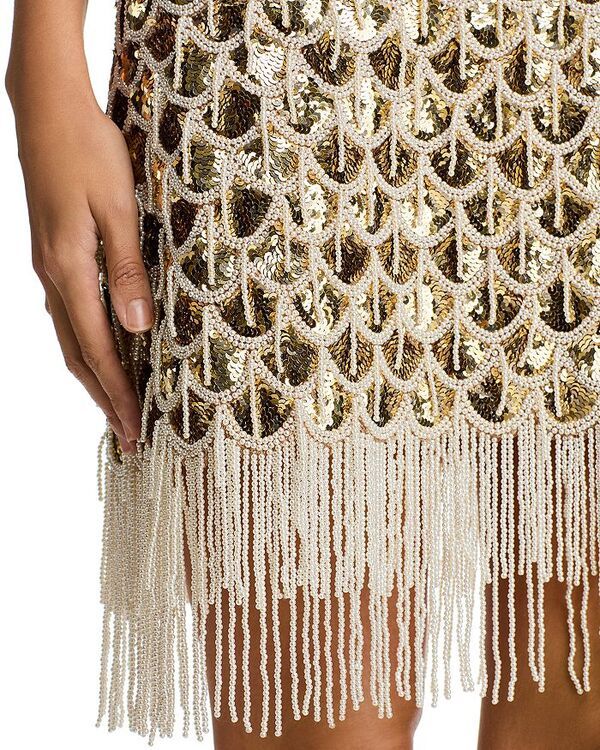 ウンガロ レディース トップス ワンピース Ungaro Eastyn Dress Gold ゴールド