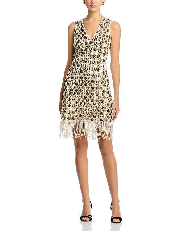 ウンガロ レディース トップス ワンピース Ungaro Eastyn Dress Gold ゴールド