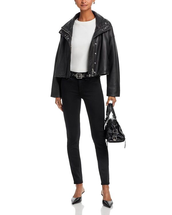 ラグアンドボーン レディース ボトムス デニムパンツ アンクル ジーンズ rag bone Cate Mid Rise Ankle Skinny Jeans Black ブラック