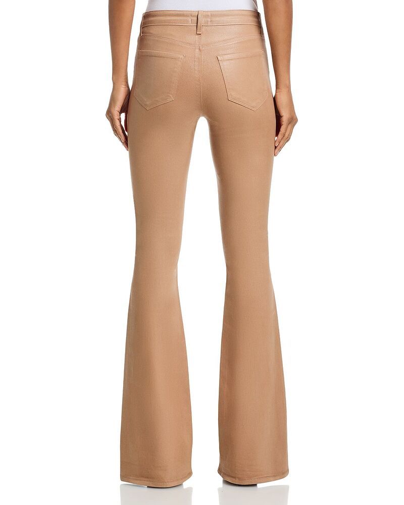 ラジャンス レディース ボトムス デニムパンツ フレア キャップ ジーンズ LAGENCE Marty Ultra High Rise Flare Leg Jeans in Cappuccino