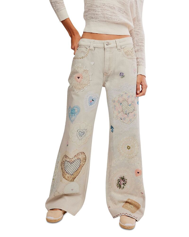 フリーピープル レディース ボトムス デニムパンツ ストレート ジーンズ Free People Illusionstraight Leg Jeans in Heirloom