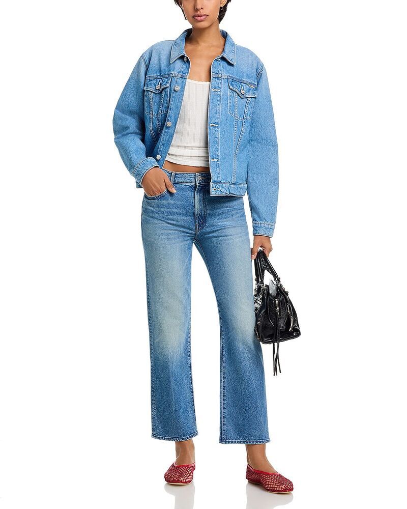マザー レディース ボトムス デニムパンツ アンクル ジーンズ MOTHER The Kick It High Rise Ankle Straight Jeans in Birds Gone Birds Gone マザー レディース ボトムス デニムパンツ アンクル ジーンズ MOTHER The Kick It High Rise Ankle Straight Jeans in Birds Gone Birds Gone