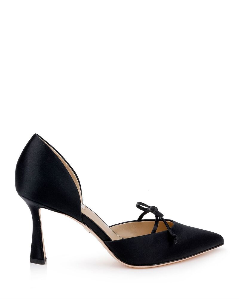 バッジェリーミシュカ レディース シューズ パンプス Badgley Mischka Womens Olympic Bow Pumps Black Satin ブラック バッジェリーミシュカ レディース シューズ パンプス Badgley Mischka Womens Olympic Bow Pumps Black Satin ブラック