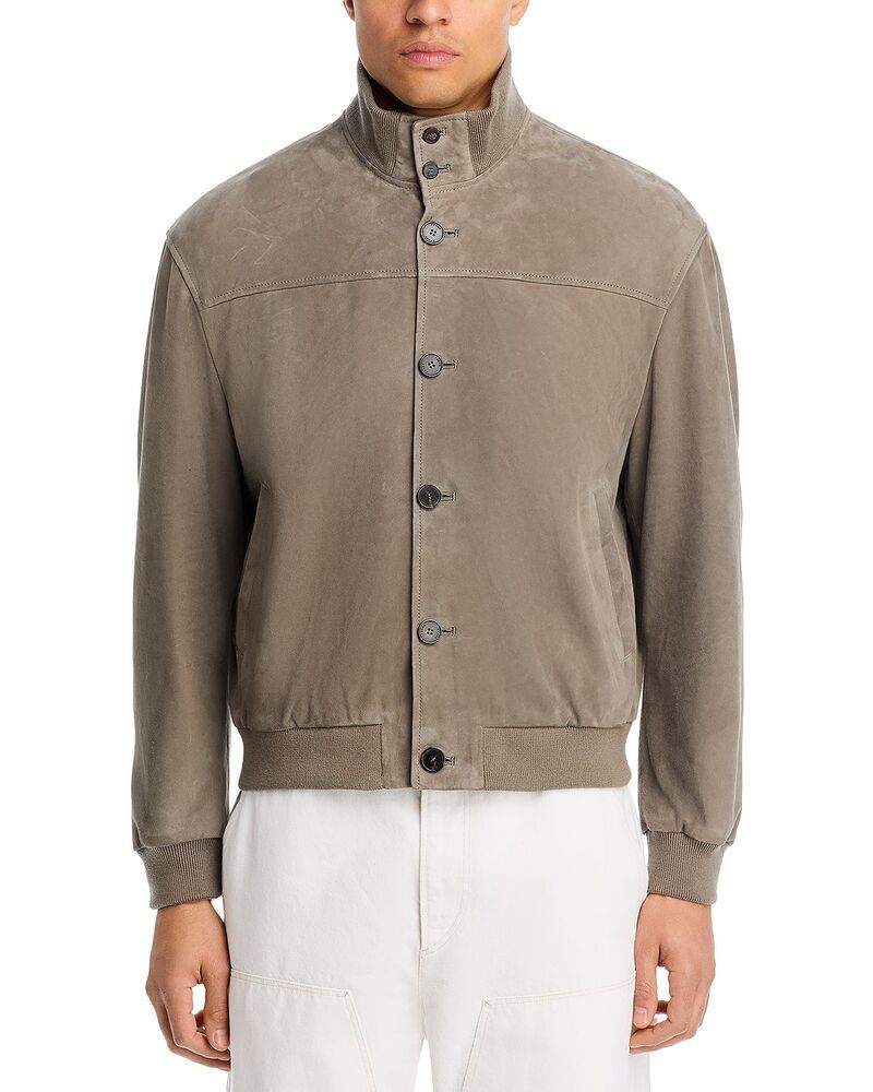 フレーム メンズ アウター ジャケット・ブルゾン スエード FRAME Rib Collar Suede Jacket Smoky Green グリーン フレーム メンズ アウター ジャケット・ブルゾン スエード FRAME Rib Collar Suede Jacket Smoky Green グリーン