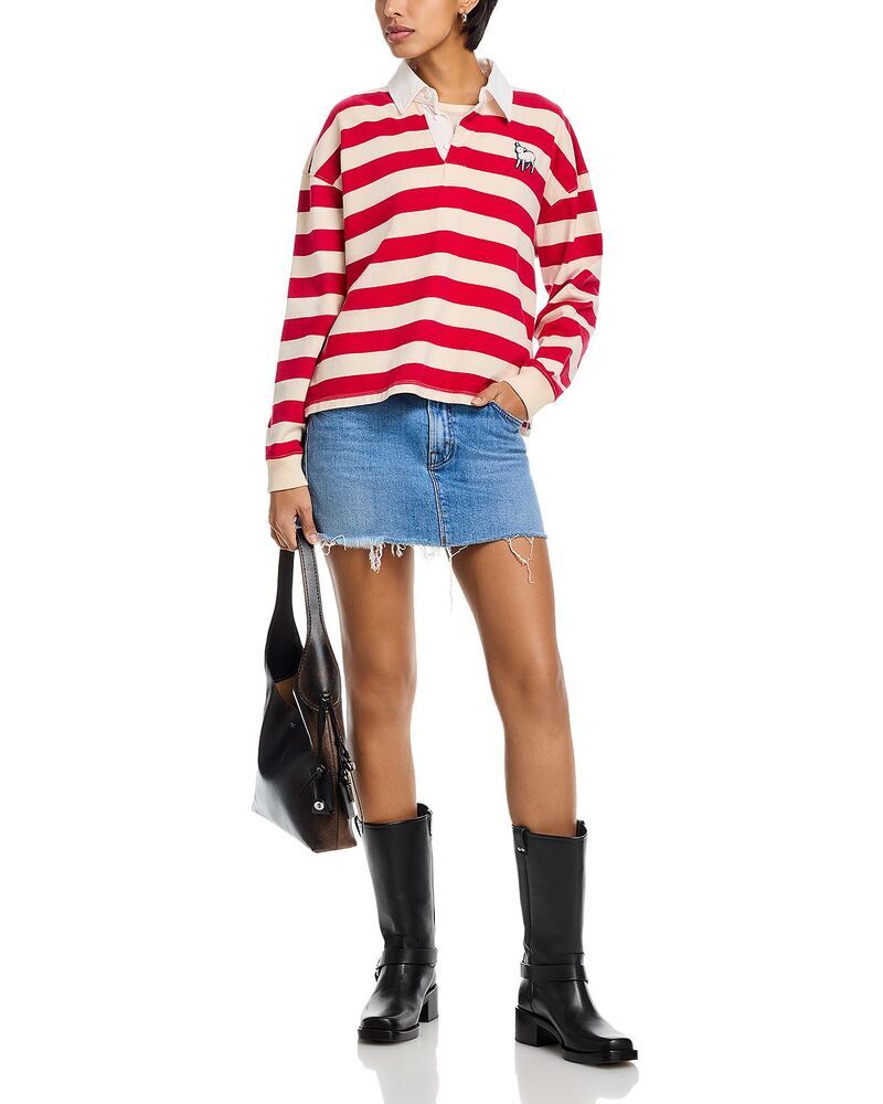 マザー レディース ボトムスカート ミニ デニム MOTHER The Ditcher Mini Fray Denim Skirt Heads or Tails デニム マザー レディース ボトムスカート ミニ デニム MOTHER The Ditcher Mini Fray Denim Skirt Heads or Tails デニム