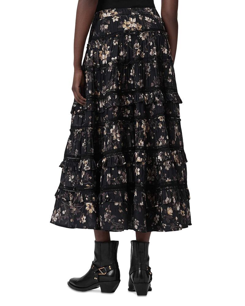 オールセインツ レディース ボトムスカート ミディ ALLSAINTS Talia Midi Skirt Vine Black ブラック オールセインツ レディース ボトムスカート ミディ ALLSAINTS Talia Midi Skirt Vine Black ブラック