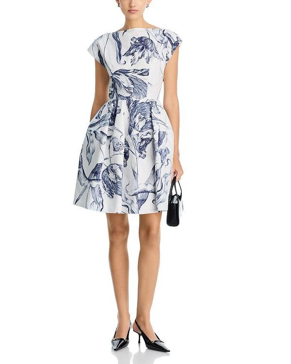 アーデム レディース トップス ワンピース ミニ キャップ Erdem Cap Sleeve Mini Dress Botanical Engraving Ivory アイボリー アーデム レディース トップス ワンピース ミニ キャップ Erdem Cap Sleeve Mini Dress Botanical Engraving Ivory アイボリー