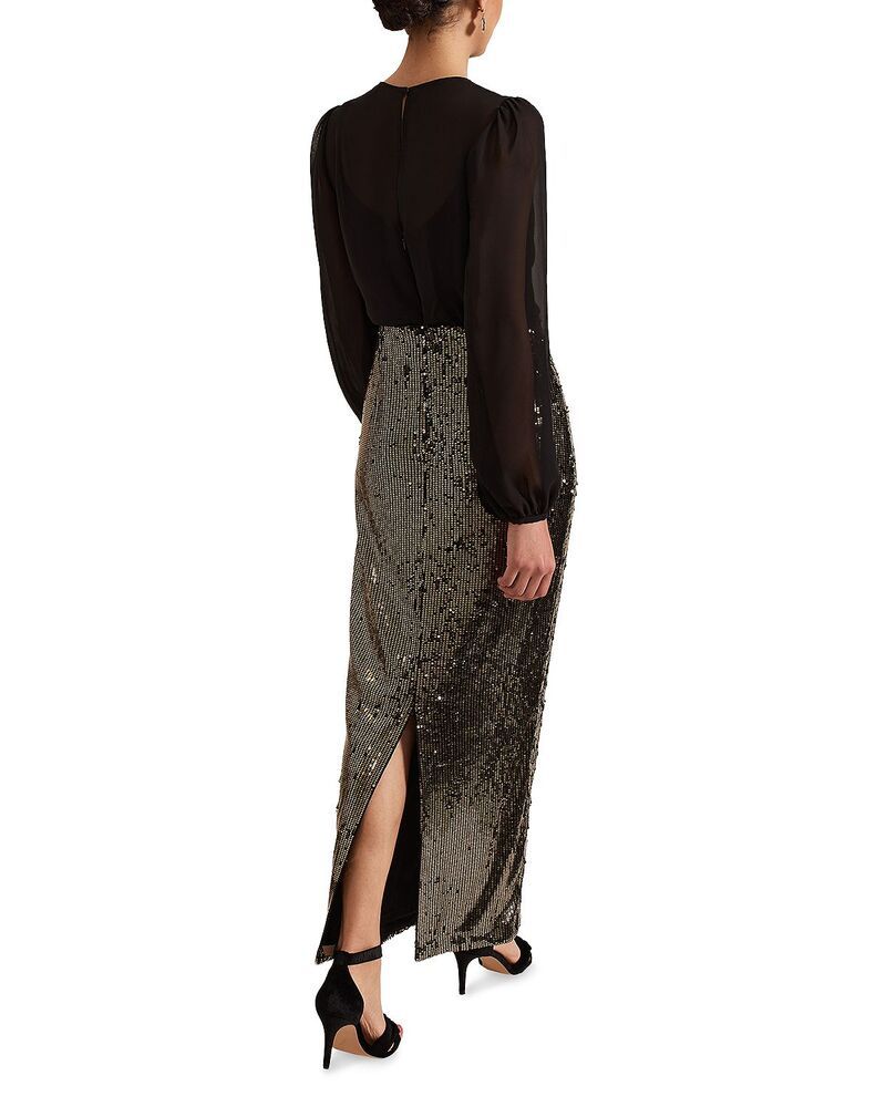 フェイズ・エイト レディース トップス ワンピースパンコール マキシ Phaseight Aniya Sequin Maxi Dress Blackmulti