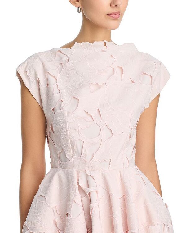アーデム レディース トップス ワンピース ミニ Erdem Lasercut Mini Dress Cameo Pink ピンク