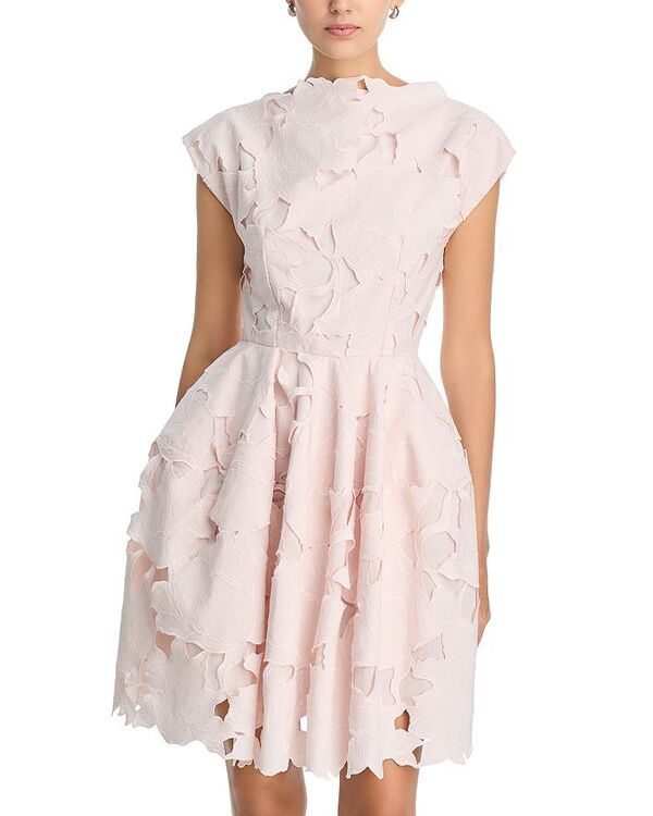 アーデム レディース トップス ワンピース ミニ Erdem Lasercut Mini Dress Cameo Pink ピンク