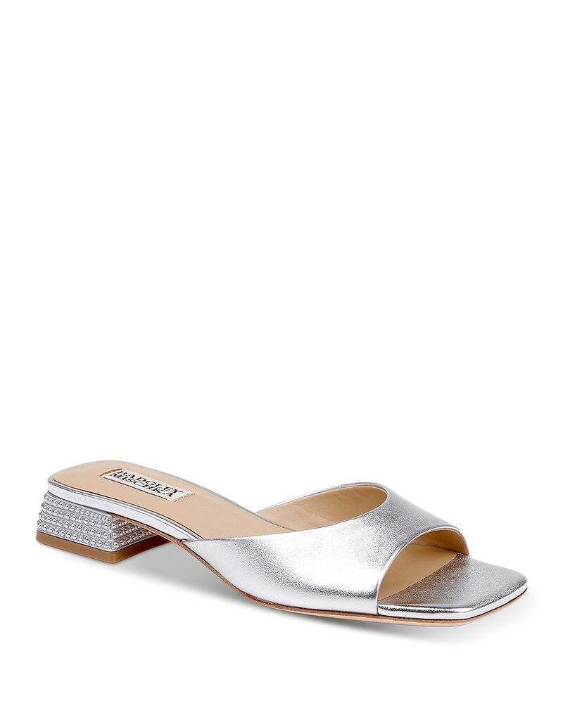 バッジェリーミシュカ レディース シューズ サンダル Badgley Mischka Womens Oahu Sandalsilver Leather シルバー