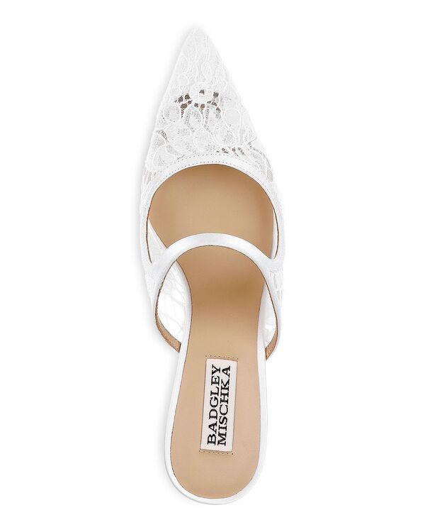 バッジェリーミシュカ レディース シューズ パンプス Badgley Mischka Womens Oaklyn Pumps White Satin ホワイト