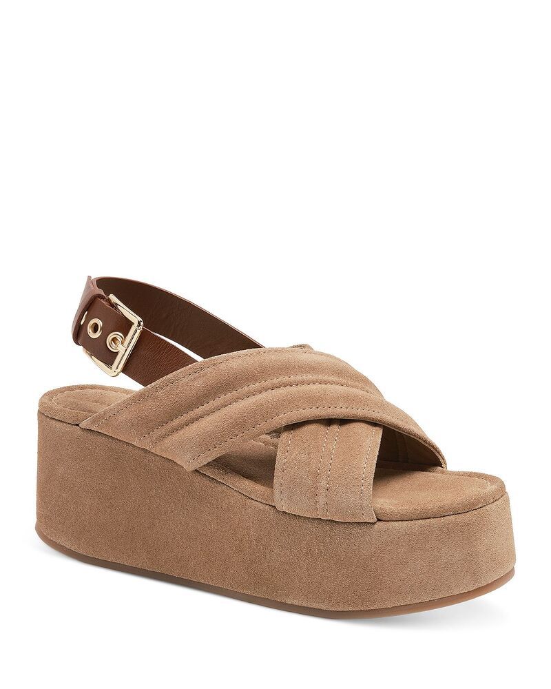 フリーピープル レディース シューズ サンダル プラットフォーム Free People Womens Beach Party Platform Sandals Fawn Suede