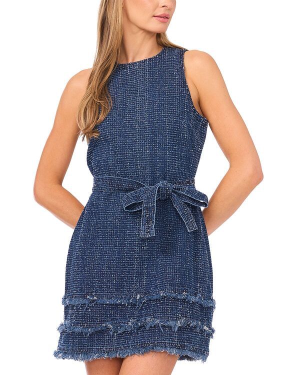 セセ レディース トップス ワンピース デニム CeCe Boucle Denim Dress Classic Navy ネイビー