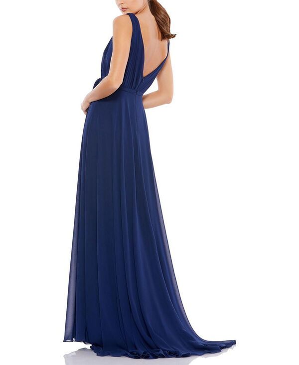 マックダガル レディース トップス ワンピース Vネック シフォン ノースリーブ Mac Duggal Sleeveless VNeck Chiffon Gown Midnight マックダガル レディース トップス ワンピース Vネック シフォン ノースリーブ Mac Duggal Sleeveless VNeck Chiffon Gown Midnight