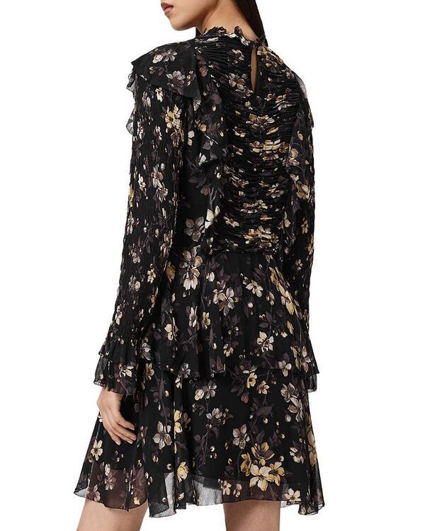 オールセインツ レディース トップス ワンピース ALLSAINTS ALLSAINT Portia Shirredress Vine Black ブラック