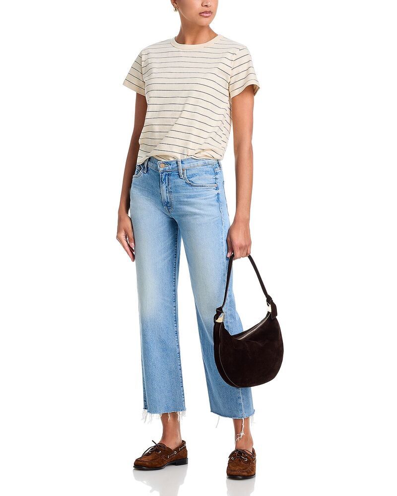 マザー レディース ボトムス デニムパンツ アンクル ジーンズ MOTHER Mid Rise Rambler Zip Ankle Fray Jeans in Comebackid Comebackid