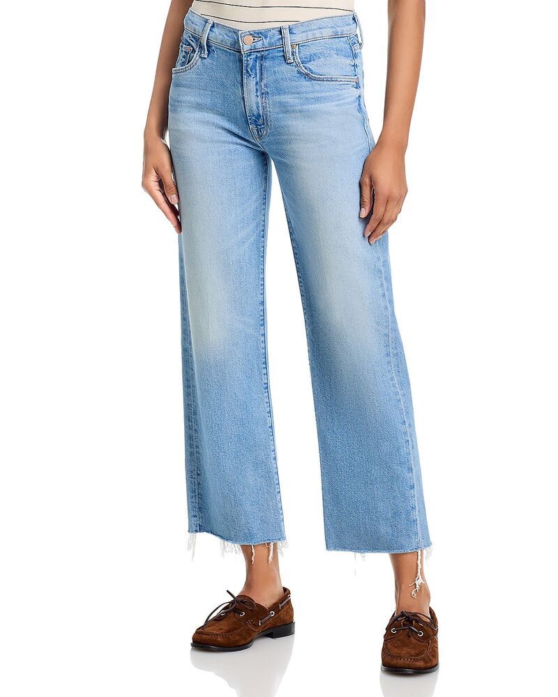 マザー レディース ボトムス デニムパンツ アンクル ジーンズ MOTHER Mid Rise Rambler Zip Ankle Fray Jeans in Comebackid Comebackid