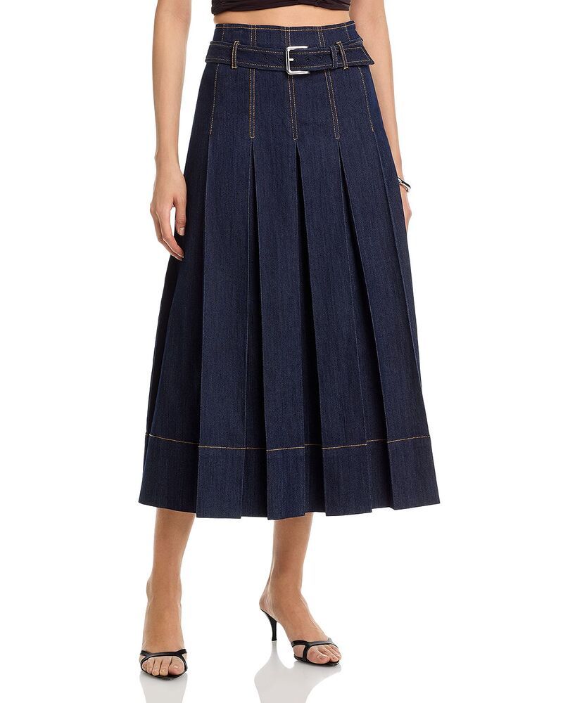 サンク ア セプト レディース ボトムスカート Cinq Sept Rylee Skirt Indigo インディゴ