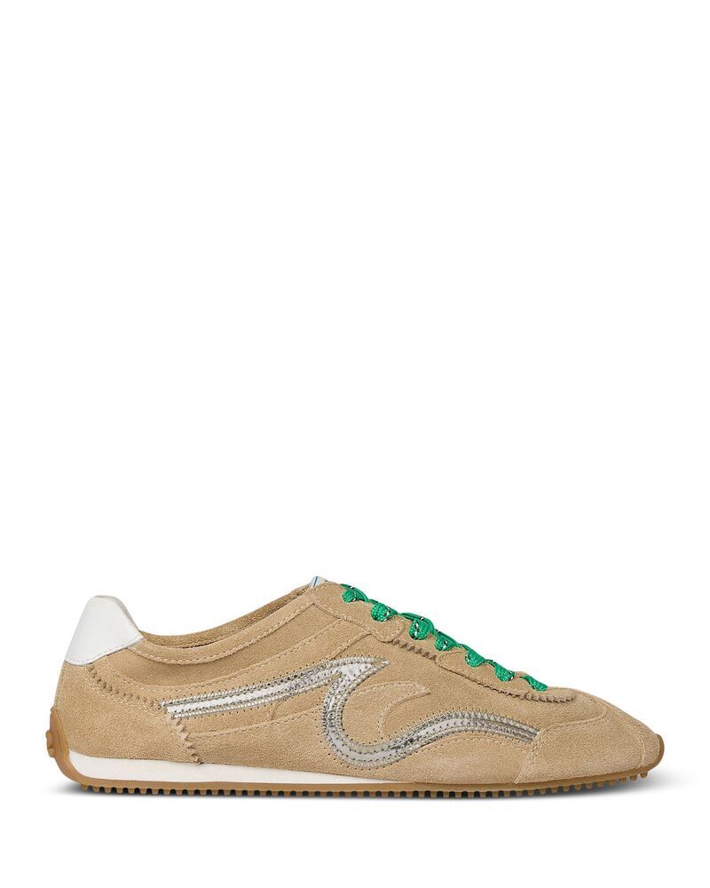 サンドロ レディース シューズ スニーカー スエード レザー Sandro Womens Light Wave Suede Leather Sneakers Beige ベージュ