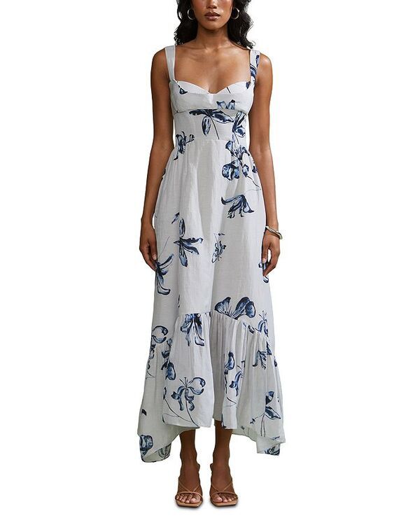 アムール レディース トップス ワンピース フリル裾 フリル Amur Evris Ruffle Hem Dress Cynotype Ivory アイボリー