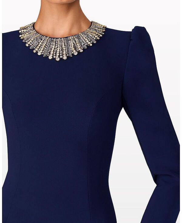 ジェニー・パッカム レディース トップス ワンピース ミディ 長袖 Jenny Packham Cora Longsleeve Midi Dress Midnight Kiss ジェニー・パッカム レディース トップス ワンピース ミディ 長袖 Jenny Packham Cora Longsleeve Midi Dress Midnight Kiss