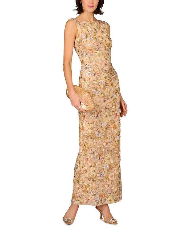 アイダンマットックス レディース トップス ワンピース メッシュ Aidan Mattox Novelty Mesh Long Dress Multi マルチカラー アイダンマットックス レディース トップス ワンピース メッシュ Aidan Mattox Novelty Mesh Long Dress Multi マルチカラー
