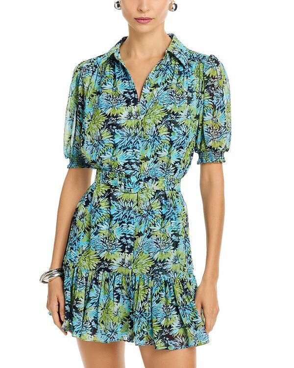 サンク セプト レディース トップス ワンピース プリント Cinq Sept Dahlia Print Halbini Dress Tropical Sky Multi マルチカラー