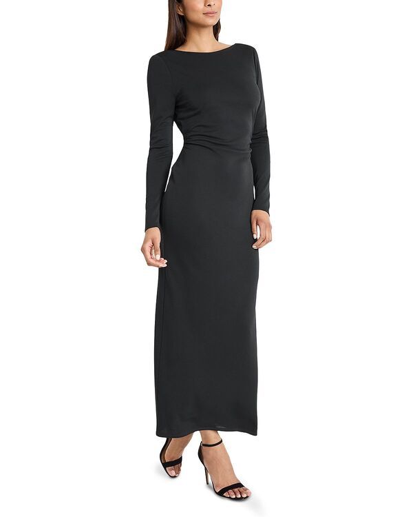 ドナモーガン レディース トップス ワンピース Donna Morgan Boat Neck Long Sleeve Dress Black ブラック ドナモーガン レディース トップス ワンピース Donna Morgan Boat Neck Long Sleeve Dress Black ブラック
