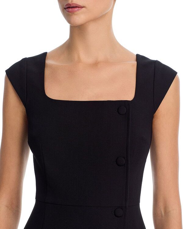 フレンチコネクション レディース トップス ワンピース ミニ FRENCH CONNECTION Azra Square Neck Twill Mini Dress Black ブラック