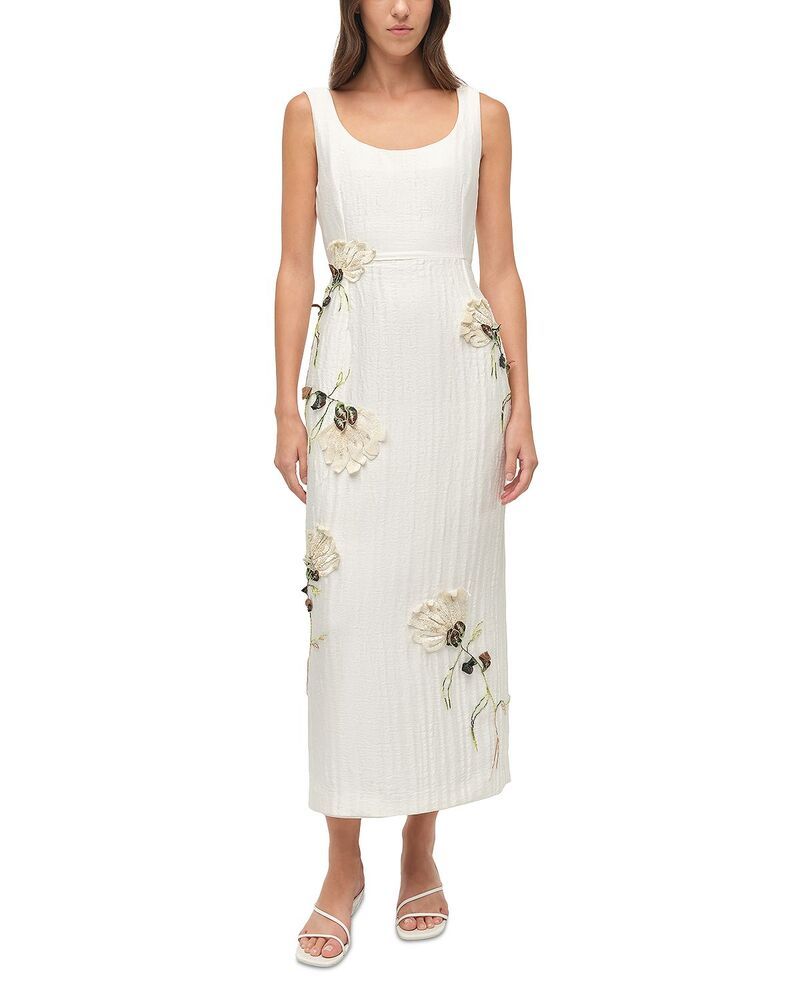 シムカイ レディース トップス ワンピース ミディ ノースリーブ SIMKHAI Lilibeth Sleeveless Midi Dress White ホワイト シムカイ レディース トップス ワンピース ミディ ノースリーブ SIMKHAI Lilibeth Sleeveless Midi Dress White ホワイト