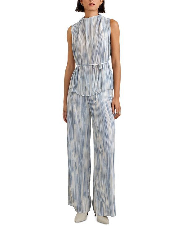 ベラダール レディース ボトムス カジュアルパンツ プリーツ Bella Dahl Pull On Pleated Pants Painted Snow