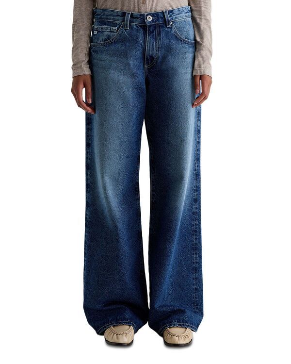エージー レディース ボトムス デニムパンツ ワイドレッグ ローライズ ジーンズ AG Adria Low Rise Wide Leg Jeans in Ojai