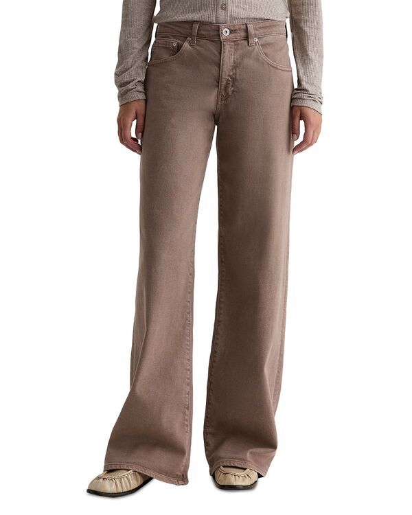 エージー レディース ボトムス デニムパンツ ワイドレッグ ローライズ ジーンズ AG Adria Low Rise Wide Leg Jeans in Sulfur Taupe Sulfur Taupe Gray グレー