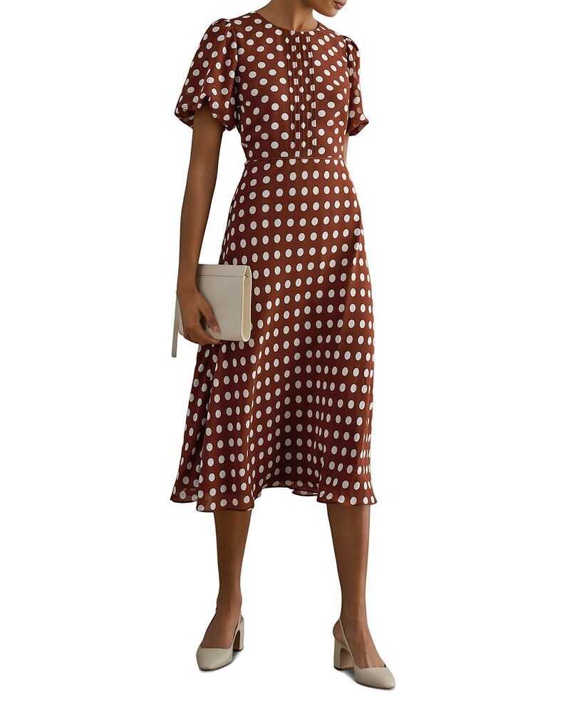 ホッブスロンドン レディース トップス ワンピース HOBBS LONDON Dorothy Dress Brown Ivory アイボリー