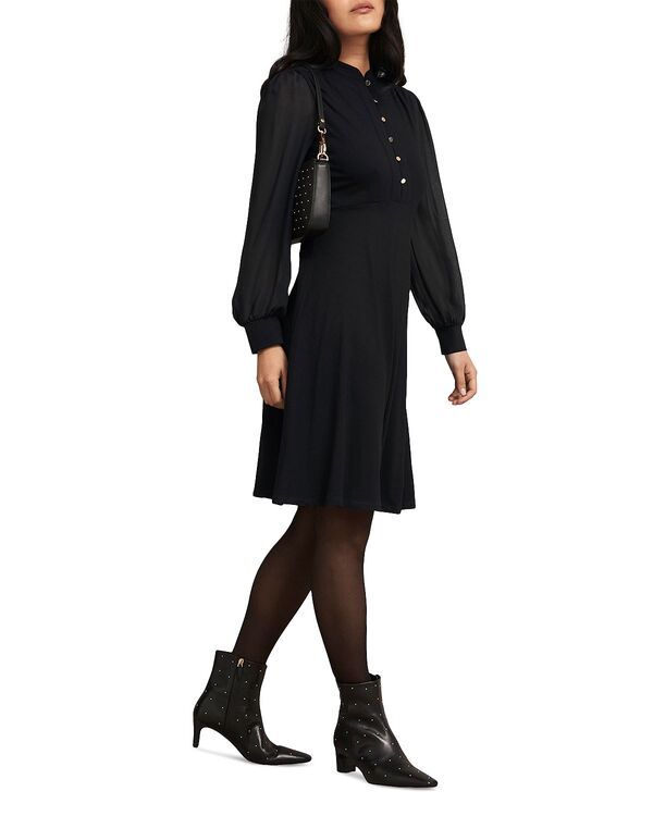 ホッブスロンドン レディース トップス ワンピース ジャージー HOBBS LONDON Liberty Jersey Dress Black ブラック