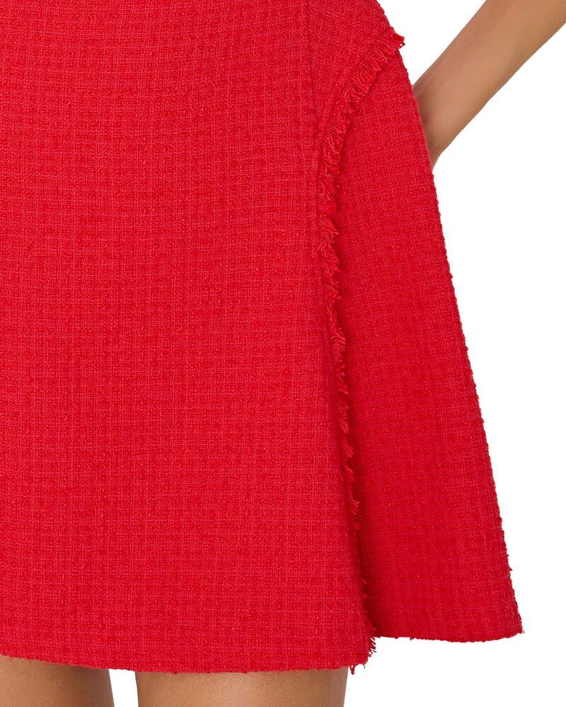 ミリー レディース トップス ワンピース ミニ MILLY Samara Boucl Mini Dress Red レッド