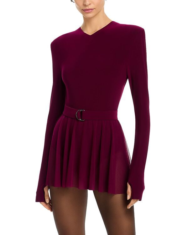 ノーマカマリ レディース トップス ワンピース Norma Kamali Normal Kamali Flared Pickleball Dress Plum プラム