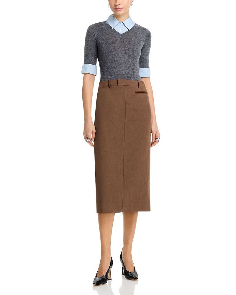 スタウド レディース トップス ワンピース STAUD The Geo Dress Nutmegcha