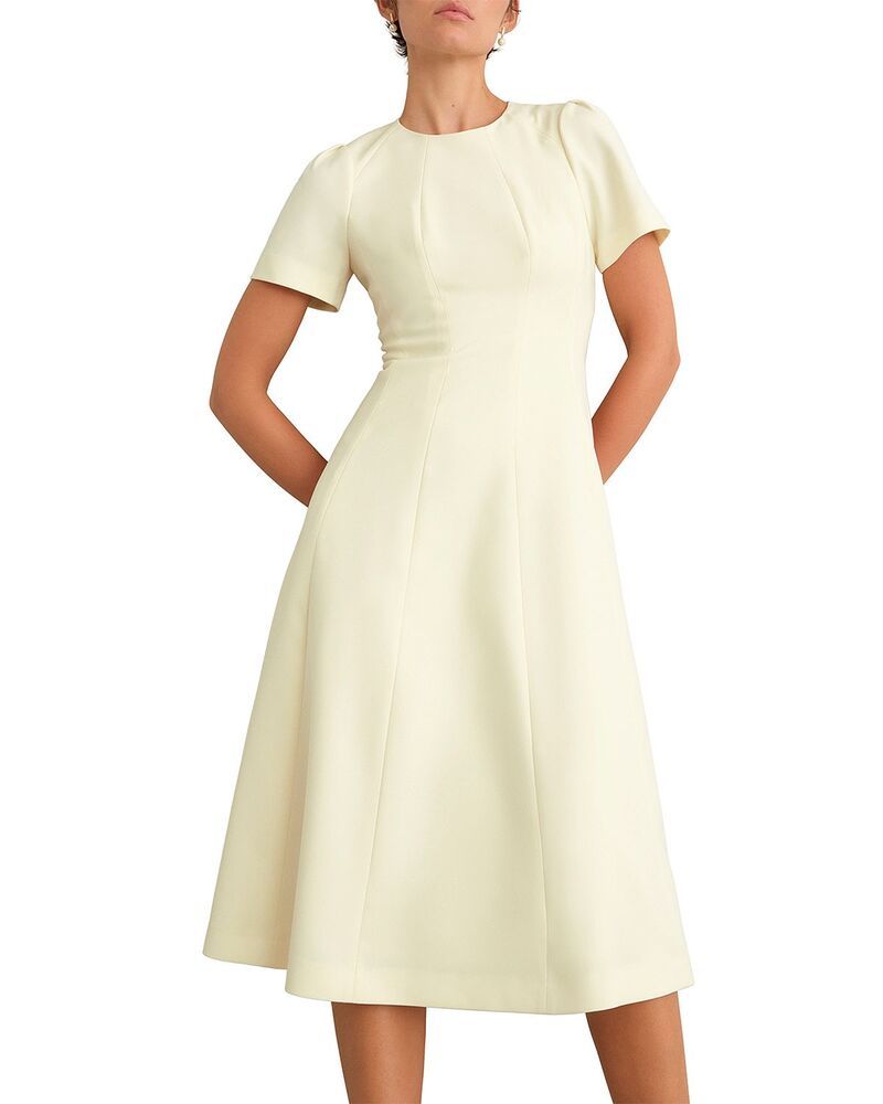 ホッブスロンドン レディース トップス ワンピース HOBBS LONDON Eliana Dress Pale Yellow イエロー